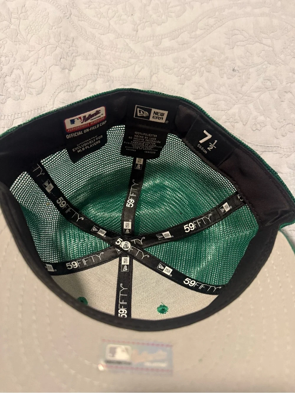 New York Mets Green fitted 7 1/2 Trucker Cap - New Era